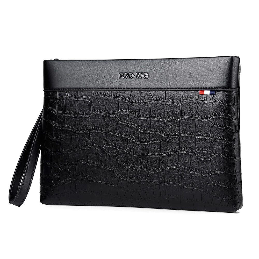 5925 Clutch Bag Man Purse Handbag 12 inches Large Hand Bag Big Clutch